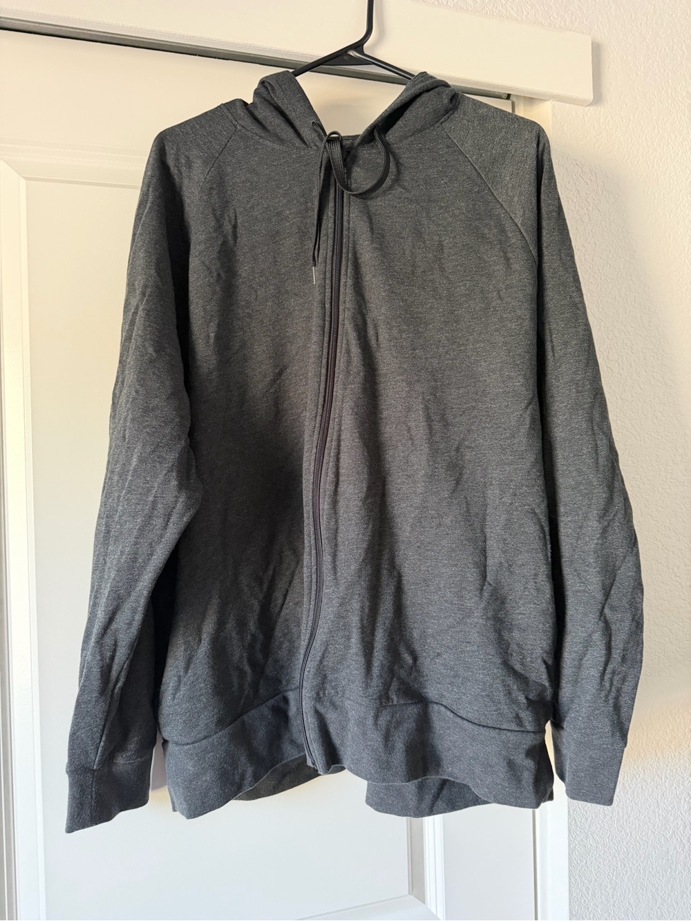 Oversized Victoria's Secret Sport Dark Gray Zip-Up Hoodie